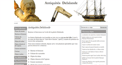 Desktop Screenshot of antiquites-delalande.fr